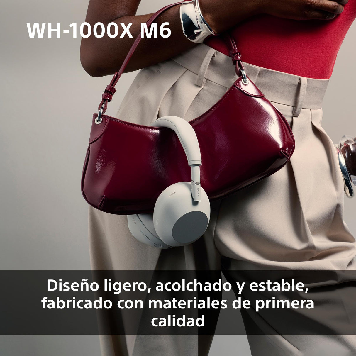 Sony WH-1000XM6 Auriculares Bluetooth inalámbricos con Noise Cancelling, Sonido de Alta resolución, cómodos, diseño Plegable, Estuche Resistente, 30 Horas de batería, iOS y Android - Negro