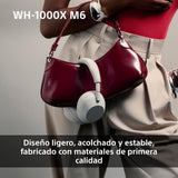 Sony WH-1000XM6 Auriculares Bluetooth inalámbricos con Noise Cancelling, Sonido de Alta resolución, cómodos, diseño Plegable, Estuche Resistente, 30 Horas de batería, iOS y Android - Negro