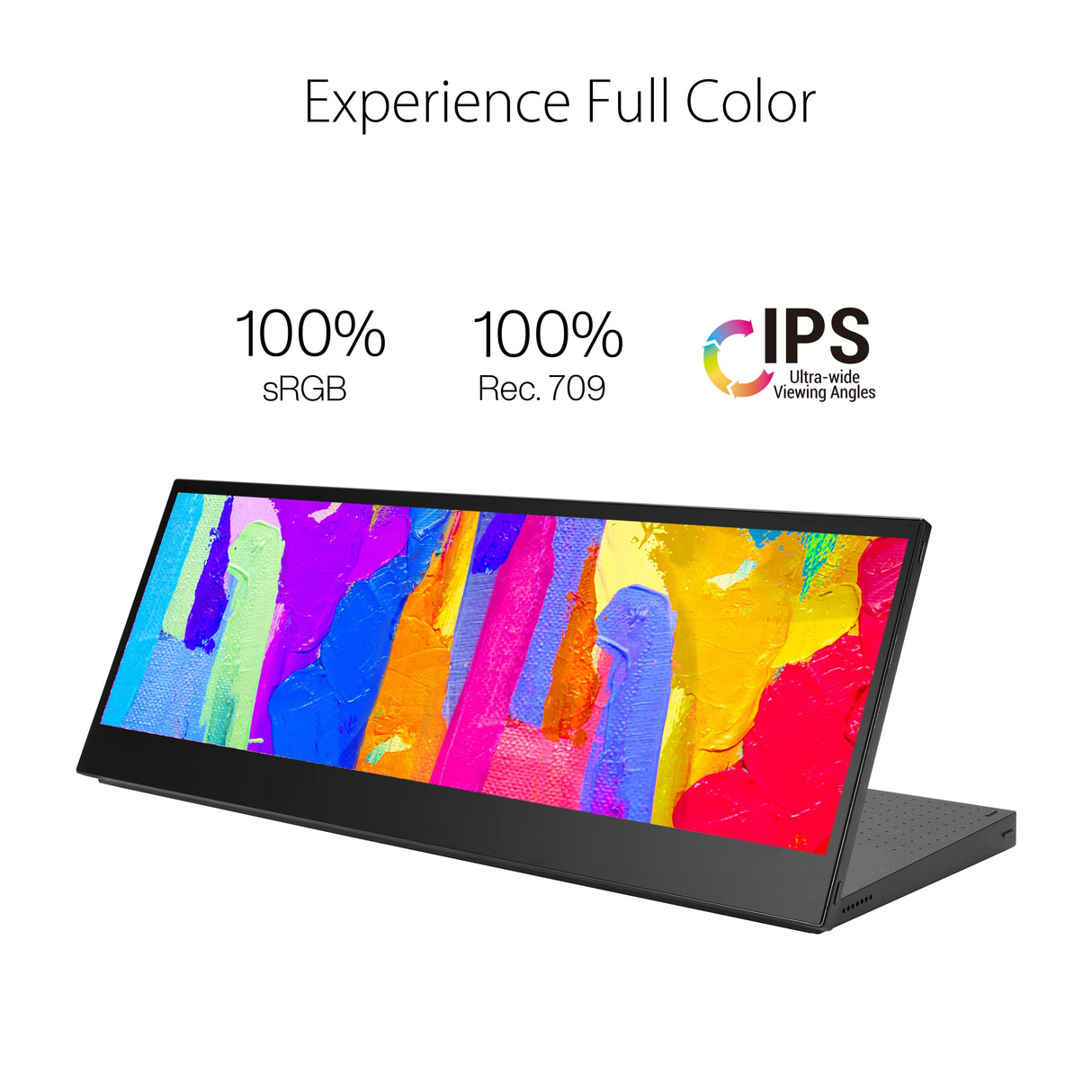 ASUS ProArt Display PA147CDV - Monitor de 14" para creativos (32:9, IPS, Full HD, 100% sRGB/Rec.709, Calman, USB-C, 10 puntos táctiles, MPP2.0, ASUS Dial, Panel de control, compatible con Adobe)