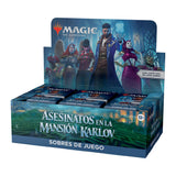 Caja de sobres de juego de Asesinatos en la mansión Karlov, de Magic: The Gathering - 36 sobres, 504 cartas de Magic, Versión en Español