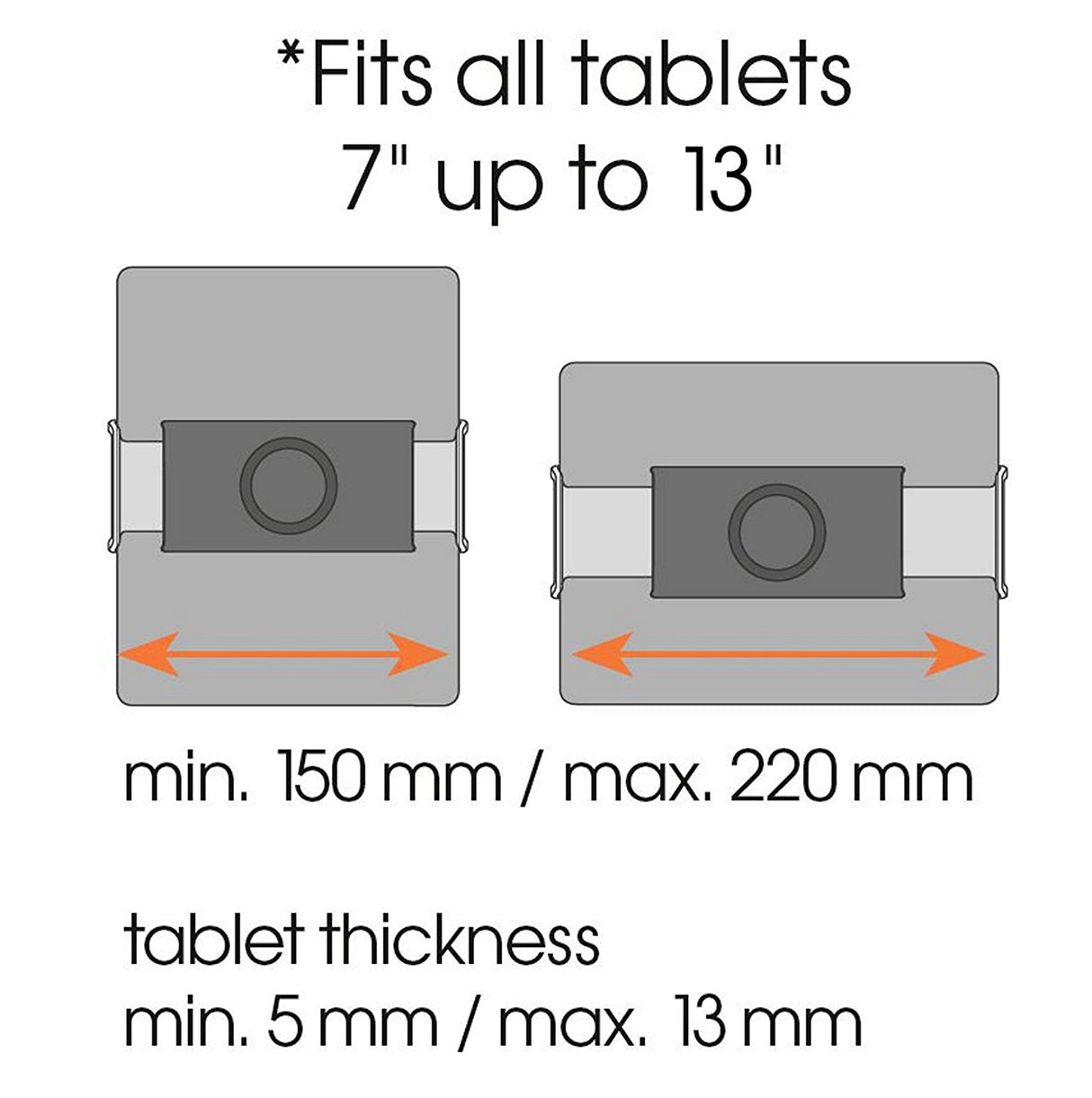 Vogel's TMS 1030 Paquete de montaje: soporte de tablet en pared para tablets de 7-12 pulgadas, Giratorio hasta 180º, Inclinable hasta 15º, También compatible con iPad y Samsung Galaxy Tab