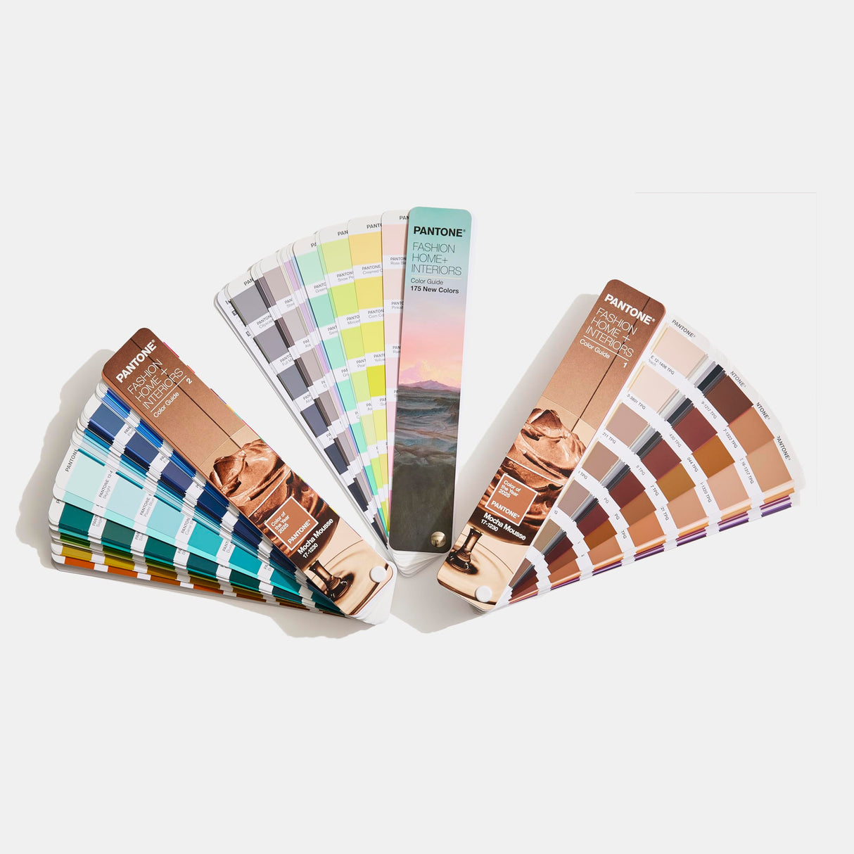 Pantone FHIP110C Juego de Guías de Color para Moda, Hogar e Interiores (Edición Color del Año 2025) - Dos prácticos abanicos de color en disposición cromática
