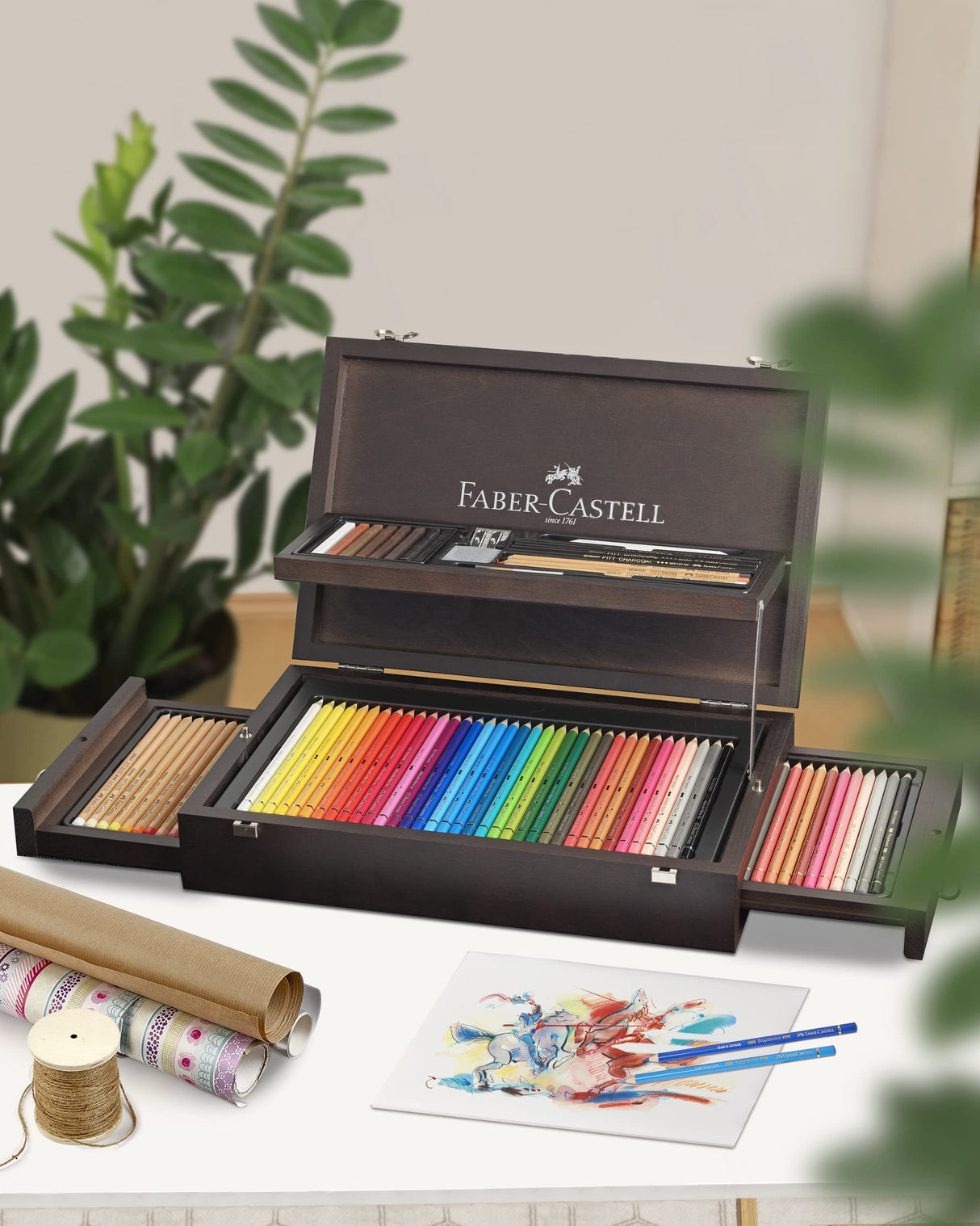 Faber-Castell 110085 - Estuche Madera Art & Graphic Colección