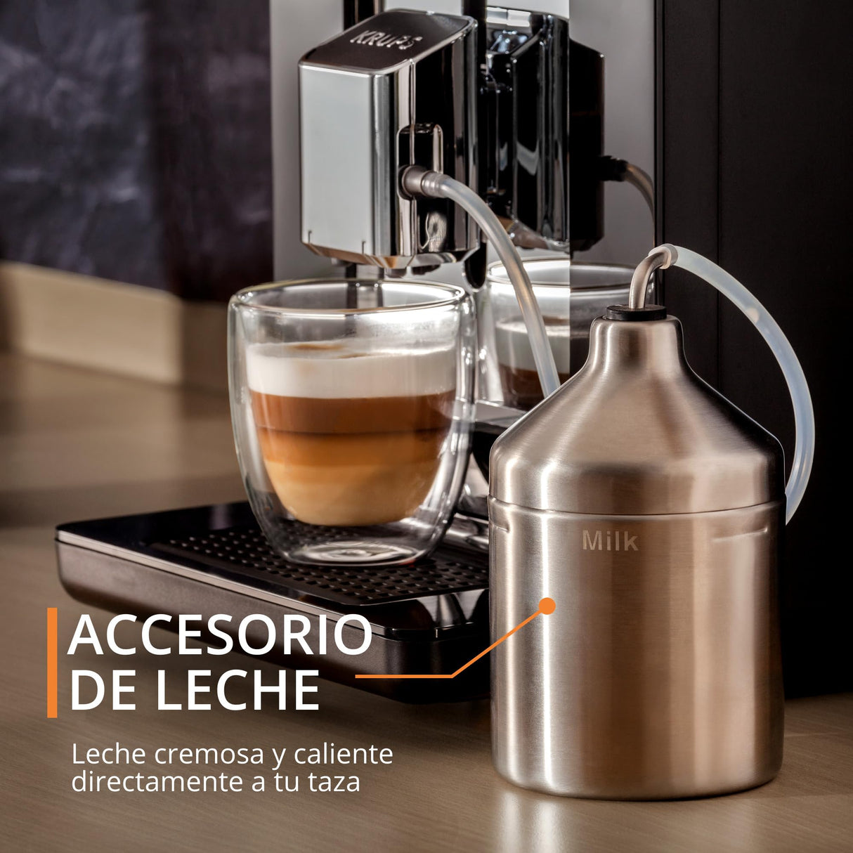 Krups Cafetera totalmente automática Evidence Evidence | Pantalla OLED con tecnología Barista Quattro Force | 12 cafés | 3 variaciones de té | capuchino con un toque | función para 2 tazas | negra