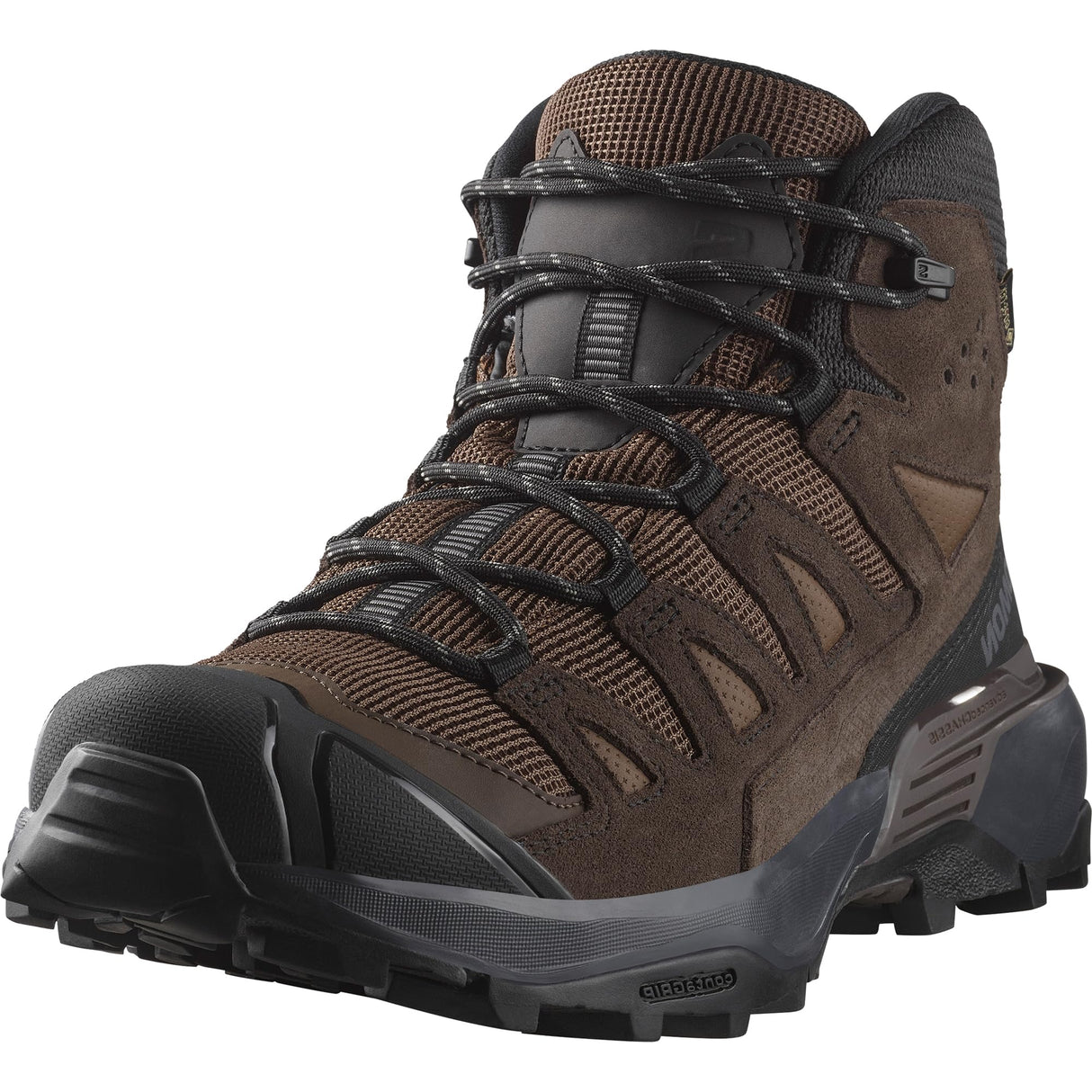 Salomon X ULTRA 360 LEATHER MID GORE-TEX, Zapatos de senderismo para Hombre, Dark Earth Delicioso Castlerock, 42 EU