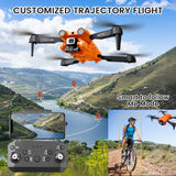 Mingfuxin Drone plegable con cámara para principiantes, drone RC Quadcopter con aplicación WIFI FPV vídeo en vivo, retención de altitud, modo sin cabeza, despegue de una tecla para adultos y niños