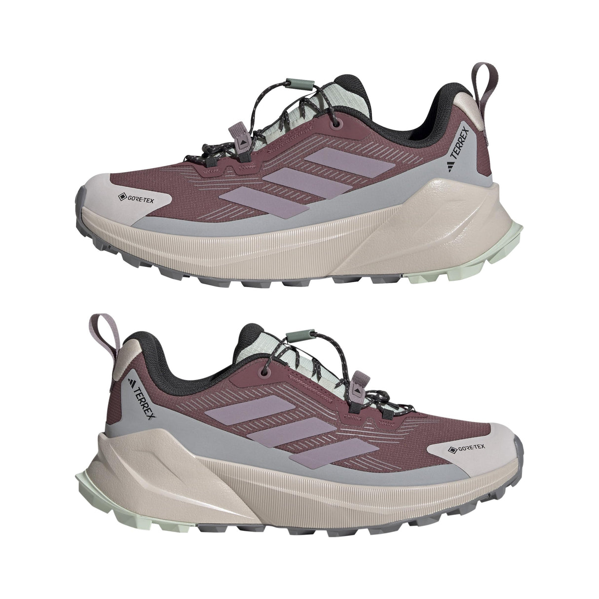 adidas Terrex Trailmaker 2 Gore-Tex Speed Lace Hiking Shoes, Zapatos de Senderismo Mujer, Burgundy/Preloved Fig/Grey Two, 38 EU