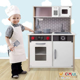 WOOMAX Cocina Juguete de Madera con luz y Sonidos, con Accesorios y Utensilios de Cocina, para niños Desde 3 años (49026)