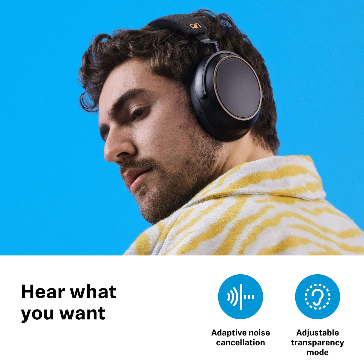 Sennheiser Auriculares Momentum 4 Wireless Special Edition: Auriculares Bluetooth para Llamadas nítidas con cancelación de Ruido adaptativa, 60 Horas de duración de la batería, Negro/Cobre