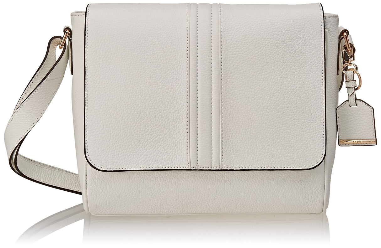 Geox D Alinei, Bolsa Mujeres, Blanco, Einheitsgröße