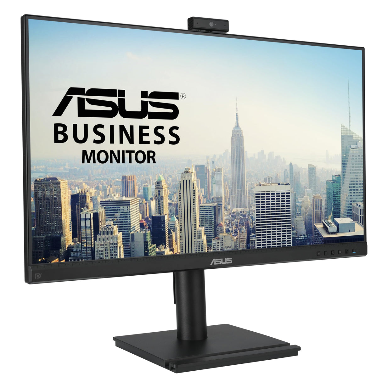 ASUS BE279QFK - Monitor para videoconferencias de 27", Full HD, IPS, 100 Hz, sin Marco, Webcam Full HD, Ergonómico, HDMI, Eye Care, Luz Azul Baja, Antiparpadeo, Montaje en Pared, Sostenibilidad