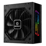 Fuente de alimentación ENERMAX Revolution D.F. X ARGB ATX3.0 PCI-e 5.0 Compact Gaming&Streaming PC 1650W 80Plus Gold (Totalmente Modular, 2X 12VHPWR, Semi-sin Ventilador), ERT1650EWT, Negro