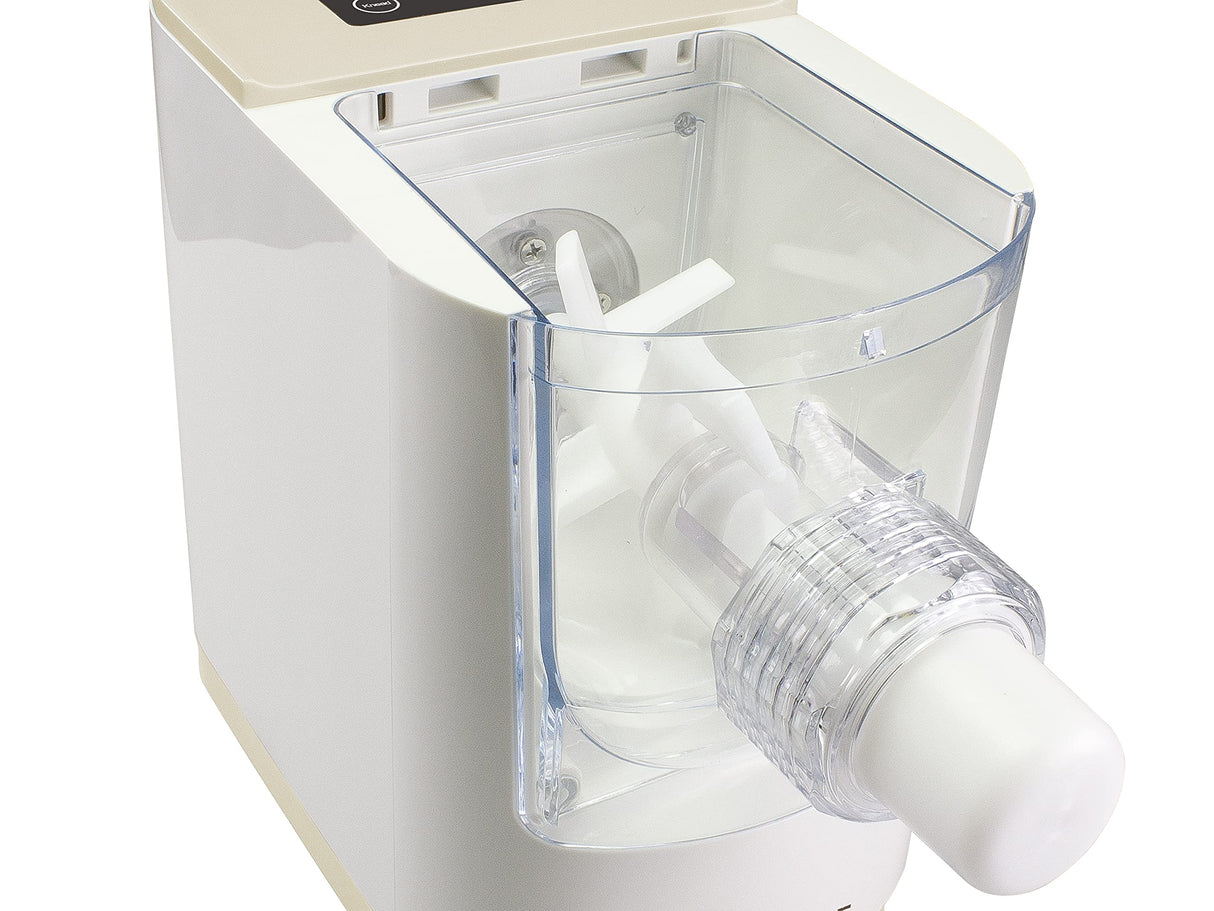 BEPER P102SBA500 Máquina Automática para Pasta Fresca, Pasta maker,200W, 320 g de Harina, 8 Trefiladores diferentes formatos, Pantalla para el funcionamiento, Incluye Medidor y Espátula