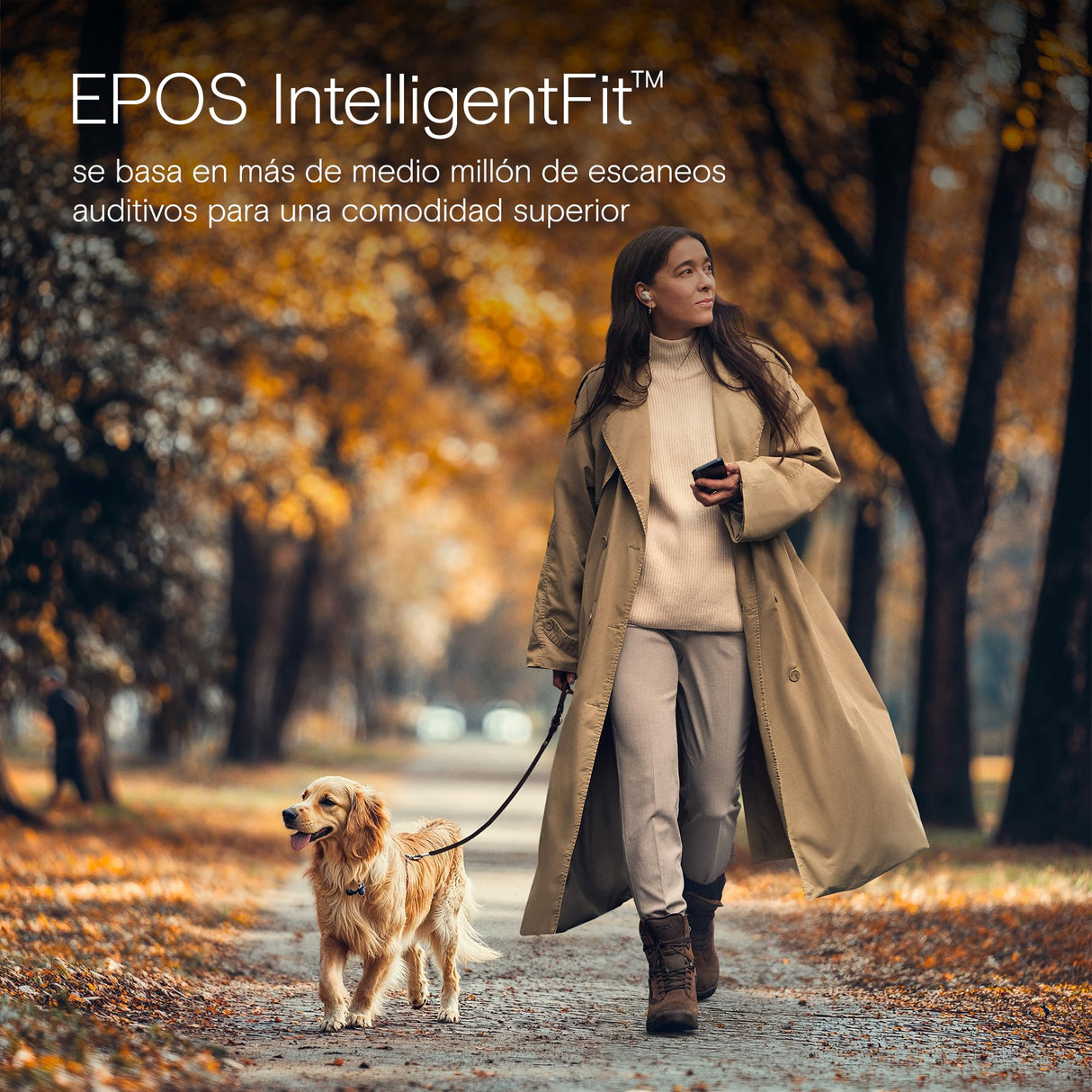 EPOS Adapt E1 Auriculares Inalámbricos Blanco – ANC Híbrido, Bluetooth Multi-Point, Certificado Microsoft Teams & iPhone, 50H Batería, Carga Inalámbrica,USB-C, IPX5 Resistente al Agua