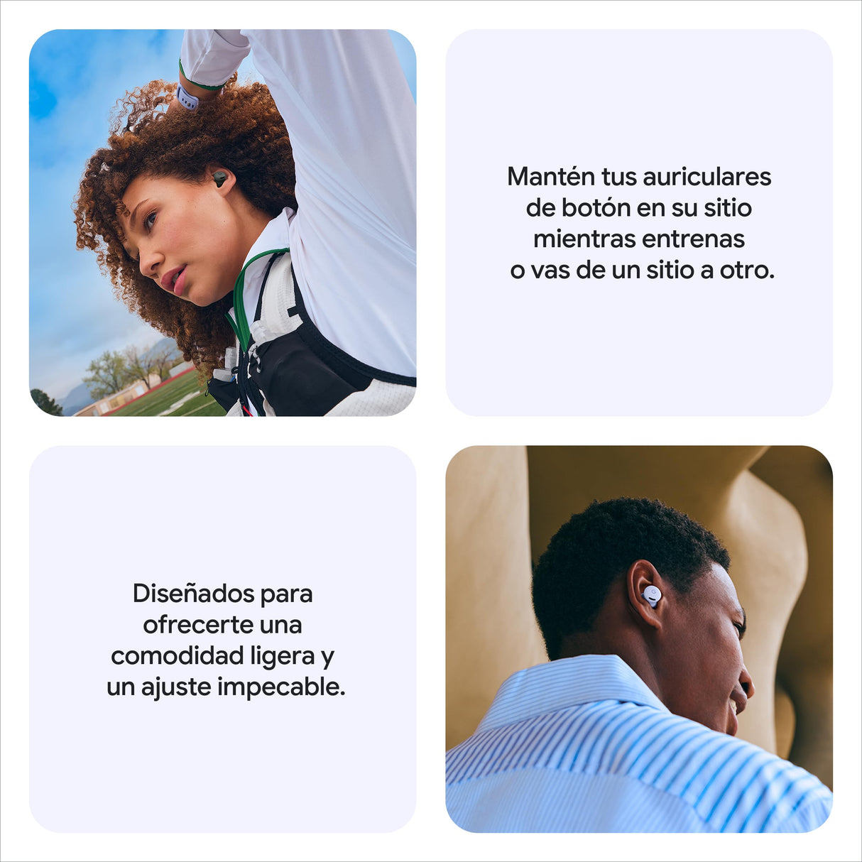 Google Pixel Buds 2a - Auriculares inalámbricos con Cancelación de Ruido Activa - Ligeros y cómodos - Resistentes al Agua - Compatibles con Bluetooth - Lila