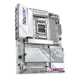 GIGABYTE X870E AORUS Elite WIFI7 Ice Placa Base - Soporta procesadores AMD Ryzen 9000, VRM Digital de 16+2+2 Fases, hasta 8200 MHz DDR5 (O.C.), 3X PCIe 5.0 + 1x PCIe 4.0, Wi-Fi 7, LAN 2.5 GbE, USB 4