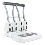 Rapesco 1407 ECO Perforadora de Gruesos de 4 Agujeros P4400, Capacidad de 150 Hojas, Blanco Mate