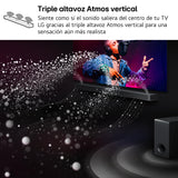 LG S70TR - Barra de Sonido Inteligente, 500W Potencia y 5.1.1 Canales, Altavoces Dobles Traseros Inalámbricos, Sonido Envolvente Dolby Atmos y DTS:X, Hi-Res 24bits/96kHz