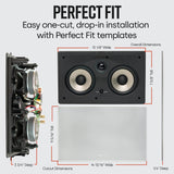 Polk Audio 255c-RT 150W Negro, Color blanco altavoz - Altavoces (1.0 canales, Alámbrico, 150 W, 30 - 27000 Hz, 8 Ω, Negro, Blanco)