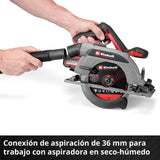 Einhell Professional Sierra circular de mano con batería TP-CS 18/165 Li BL-Solo Power X-Change (18 V, sin escobillas, Ø 165 mm, ajuste de ángulo de corte sin herramientas, sin batería)