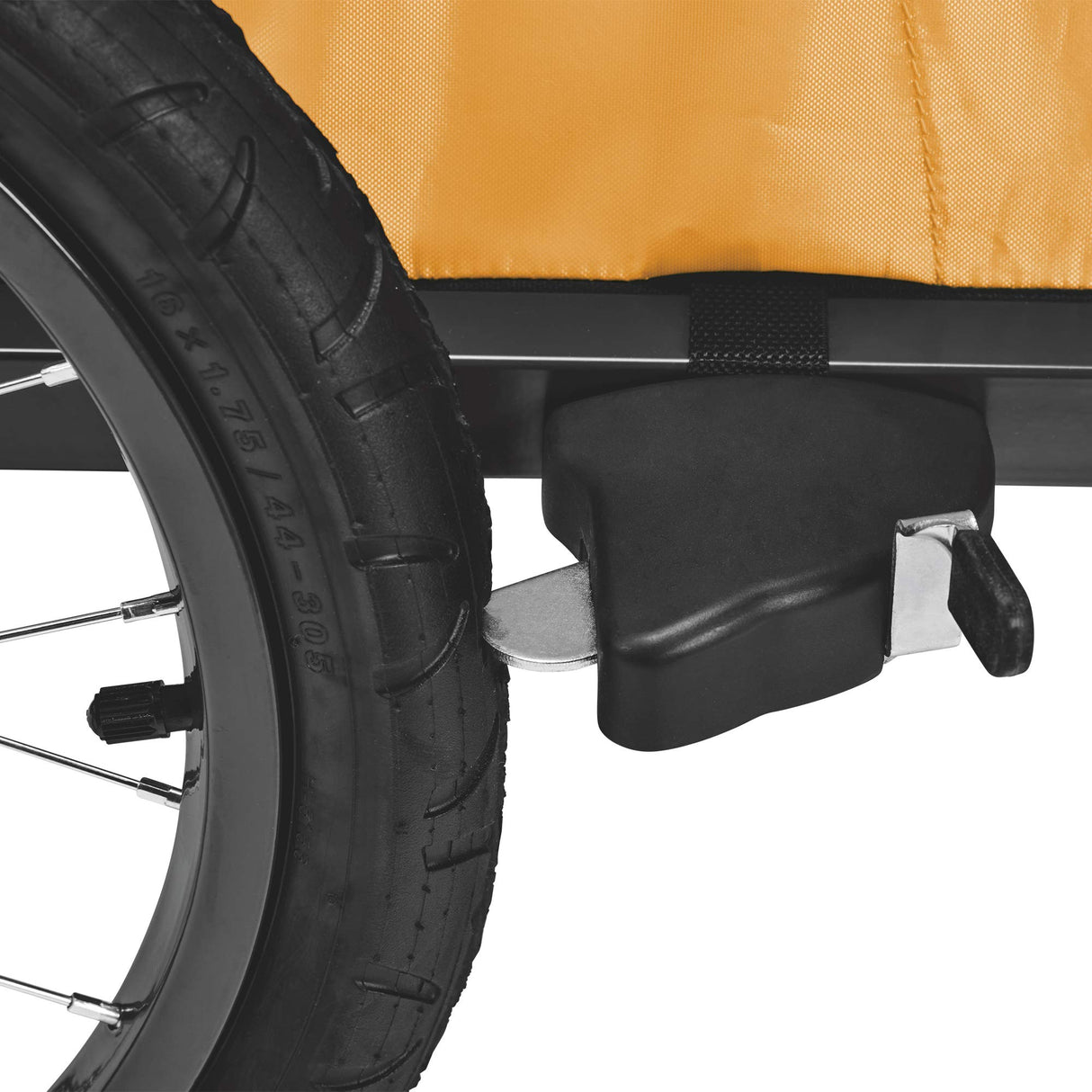 Carriola y remolque de bicicleta Allen Sports Hi-Viz para dos niños, anaranjado, modelo ES2-O