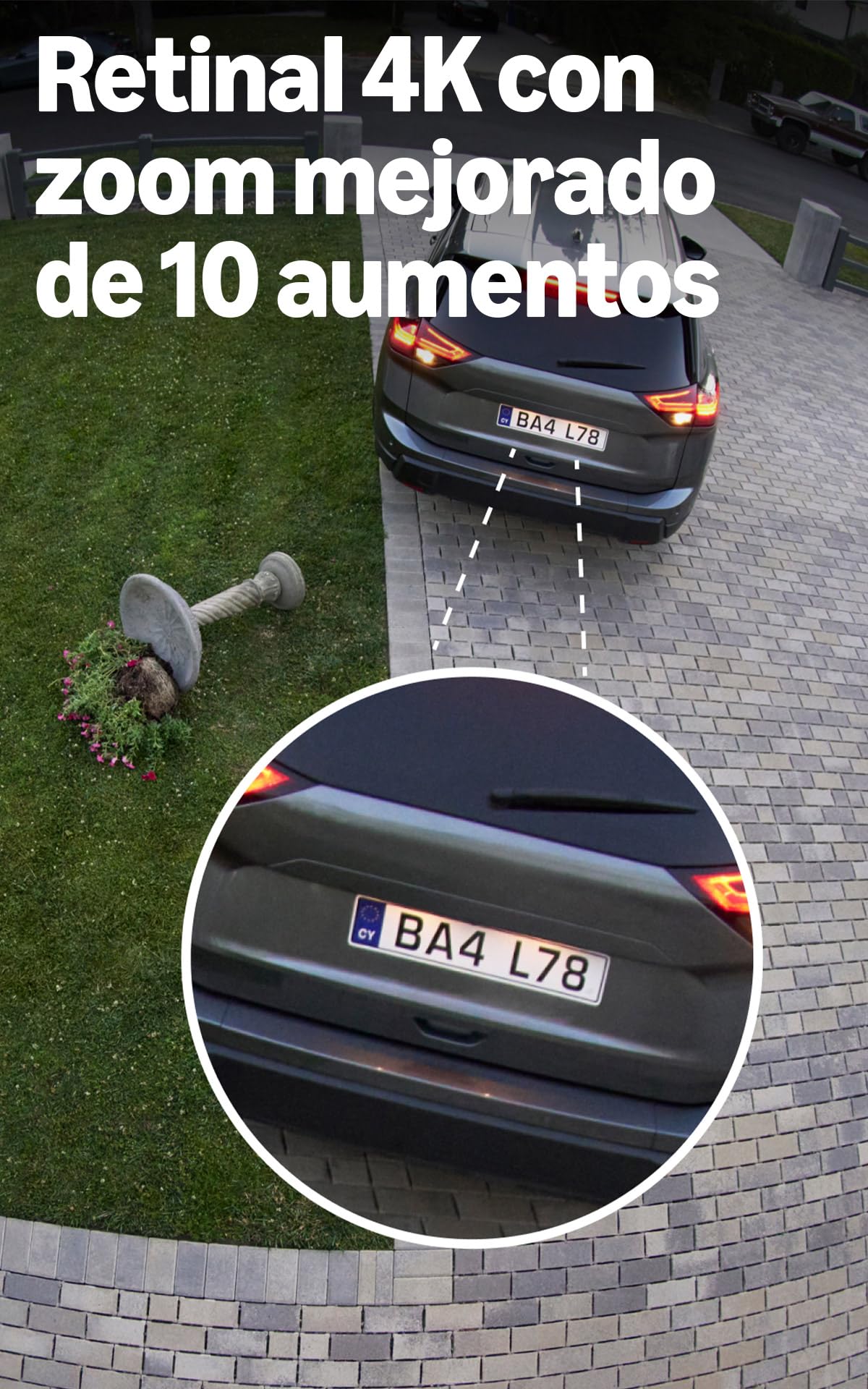 Ring Cámara exterior Pro con enchufe (Outdoor Camera Pro, última generación) | Cámara de seguridad | Retinal Vision 4K, zoom de hasta 10x | Prueba gratuita de 30 días del plan de suscripción Ring
