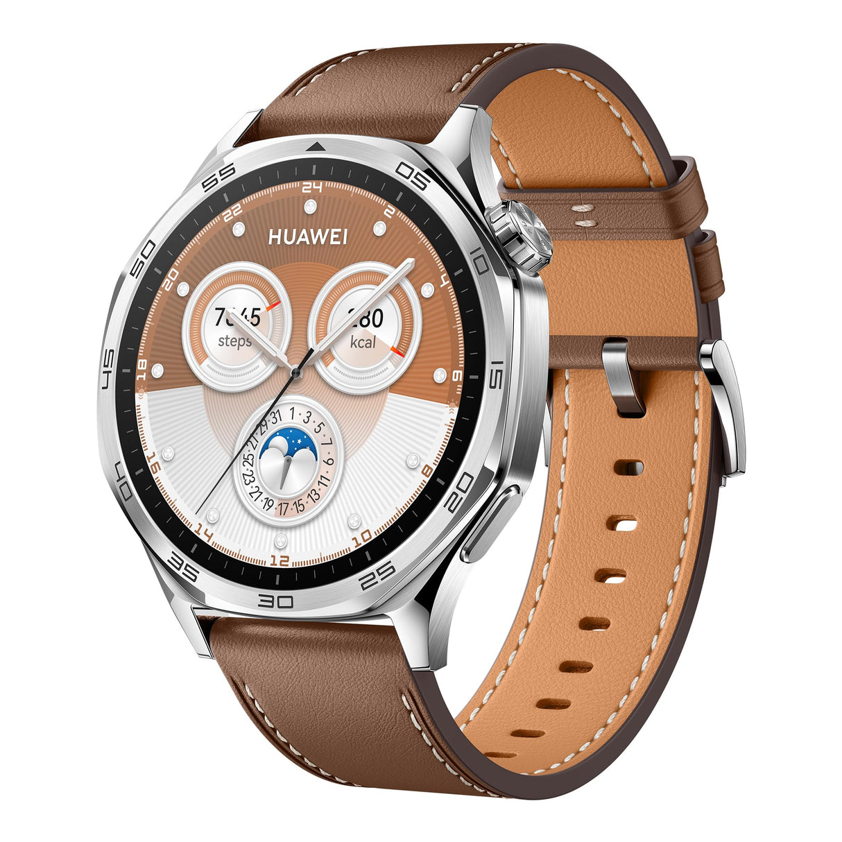 HUAWEI Watch GT 5 46mm Smartwatch, Silueta con Diseño Sofisticado, Nueva Experiencia Running y Ciclismo, Pago NFC, Seguimiento de Salud, 14 Días de Duración de la Batería, iOS & Android, Marrón