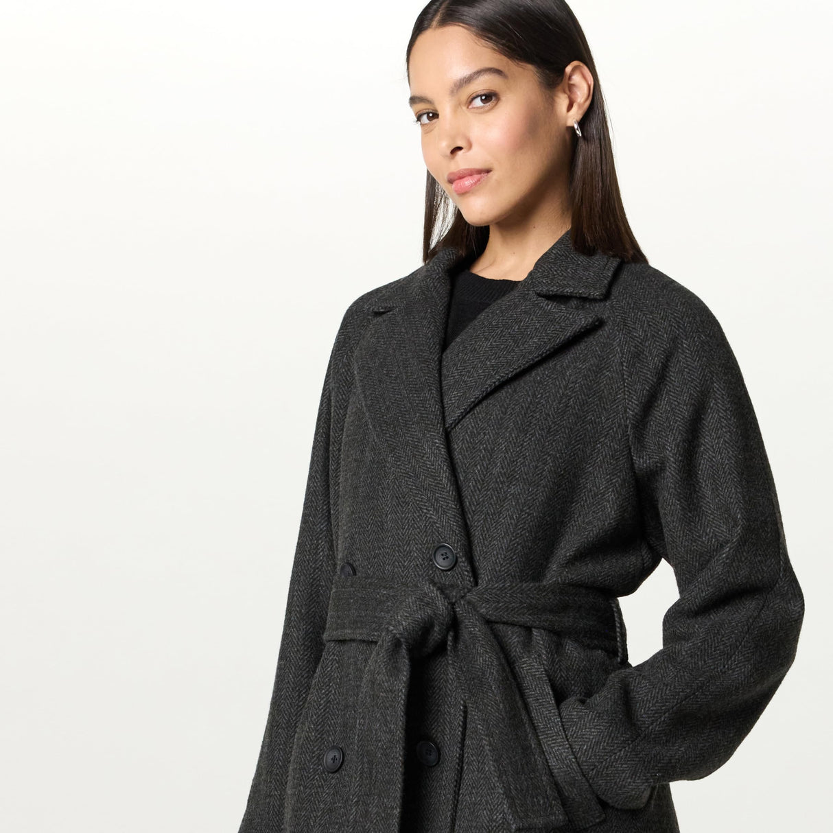 The Drop Jessy Elongated Overcoat Abrigos, Espiga Gris, XXL
