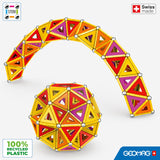 Geomag Classic Masterbox, Juego de Bloques de Construcción Magnéticos para Niños, Juguete Magnético, Colección Verde de Plástico 100% Reciclado, Edad 3-99 Años, 388 Piezas