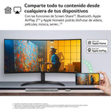 LG 34SR65QC-B - MyView Smart Monitor, 34", Panel VA, (3440x1440), 21:9, 100 Hz, 10ms Clasificación F, ThinQ App y Alexa, Negro