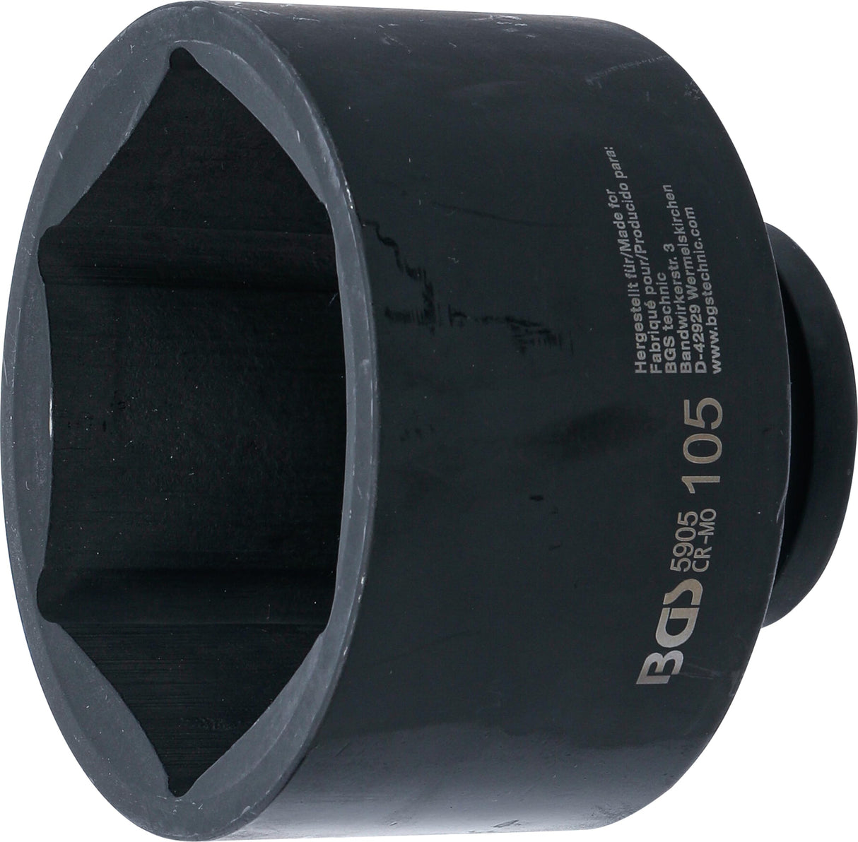 BGS 5905 | Llaves de vaso impacto hexagonal | entrada 25 mm (1") | 105 mm
