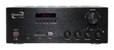 Dynavox VT-80 Amplificador estéreo Compacto, terminales de conexión atornillables para 4 Altavoces, Control Remoto Solo para entradas Digitales (USB, Tarjeta SD), Antena BT integrada, Negro