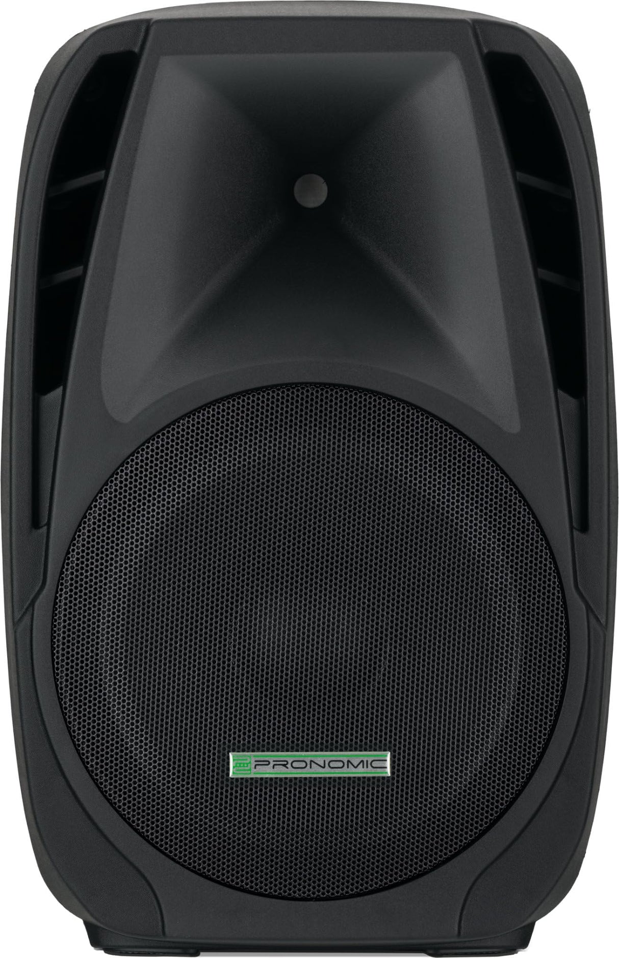 Pronomic PH15A Altavoz para Escenario y Conciertos, Altavoz PA Activo, Caja PA Móvil para Llevar, (Reproductor MP3 USB/SD/Bluetooth, 200 W RMS / 350 W Pico, Woofer de 15", Tweeter de 1,35"), Negro