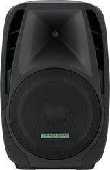 Pronomic PH15A Altavoz para Escenario y Conciertos, Altavoz PA Activo, Caja PA Móvil para Llevar, (Reproductor MP3 USB/SD/Bluetooth, 200 W RMS / 350 W Pico, Woofer de 15", Tweeter de 1,35"), Negro