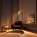 Philips Hue - Kit Perifo Iluminación en carril White and Color Ambiance - Set base de pared (blanco) de 200cm con 2 focos y tubo de luz Gradient - Anclajes incluidos