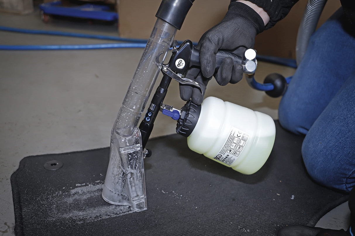 BGS 70150 | Pistola de limpieza de aire comprimido con cepillo y accesorio de aspiración | 7 piezas