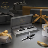 Parker Sonnet bolígrafo | lacado en azul con adorno acabado en paladio | punta media | en estuche de regalo