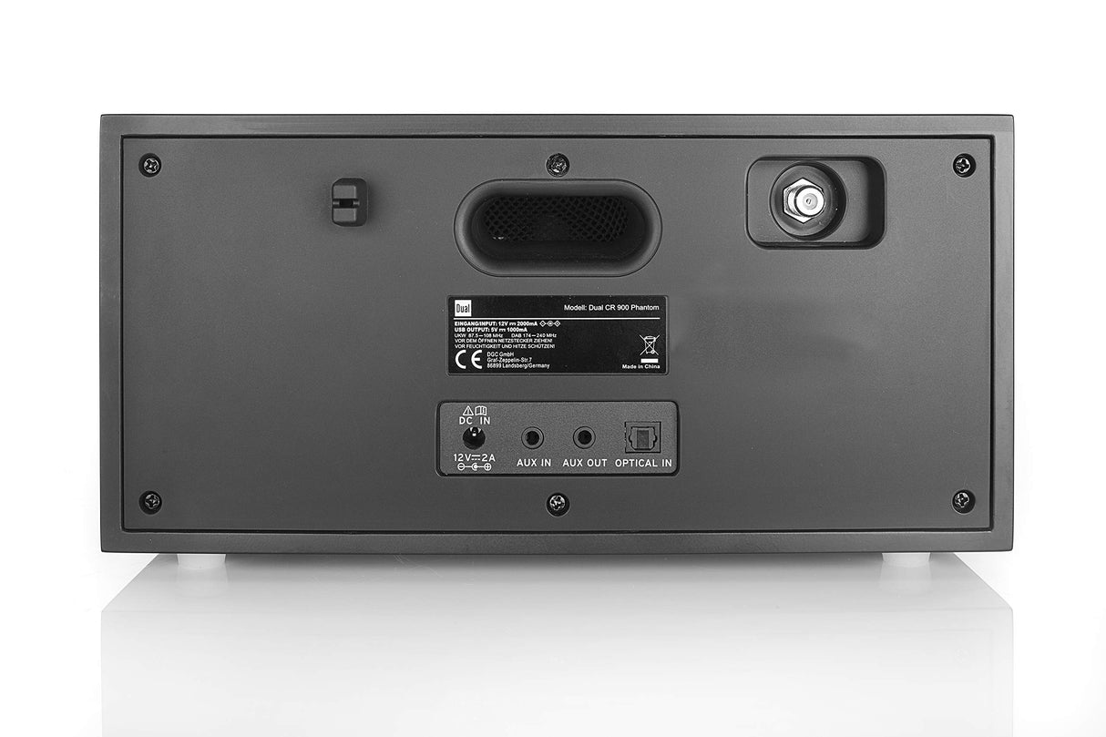 Radio híbrido de diseño 74988 • CD, USB, MP3, DAB+ radio, entrada auxiliar, radio FM, streaming de música, Spotify, AmazonMusic, sistema estéreo, pantalla OLED, HIFI, conector para auriculares, negro,
