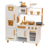 KidKraft Cocina de Juguete Vintage Blanca para niños con Teléfono y Nevera Vintage, cocinita Infantil con Juego de 27 Utensilios, Juguetes niños 3+ años (53445) Exclusivo en Amazon