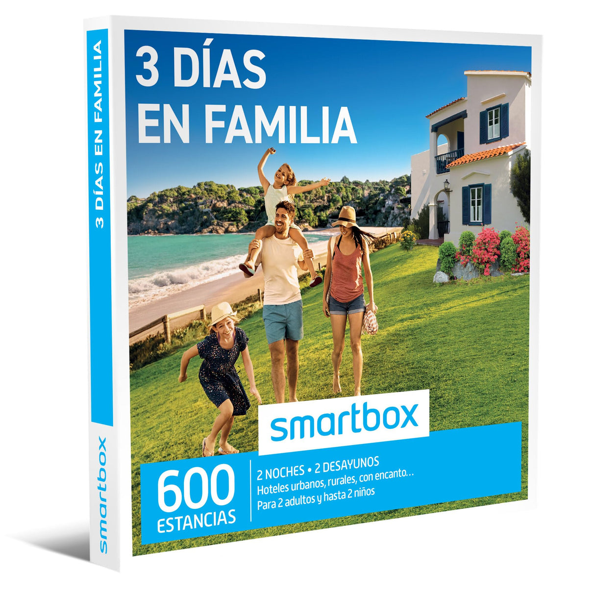 Smartbox - Caja Regalo 3 días en Familia - Idea de Regalo para Navidad - 2 Noches con Desayuno para 2 Adultos y 2 niños