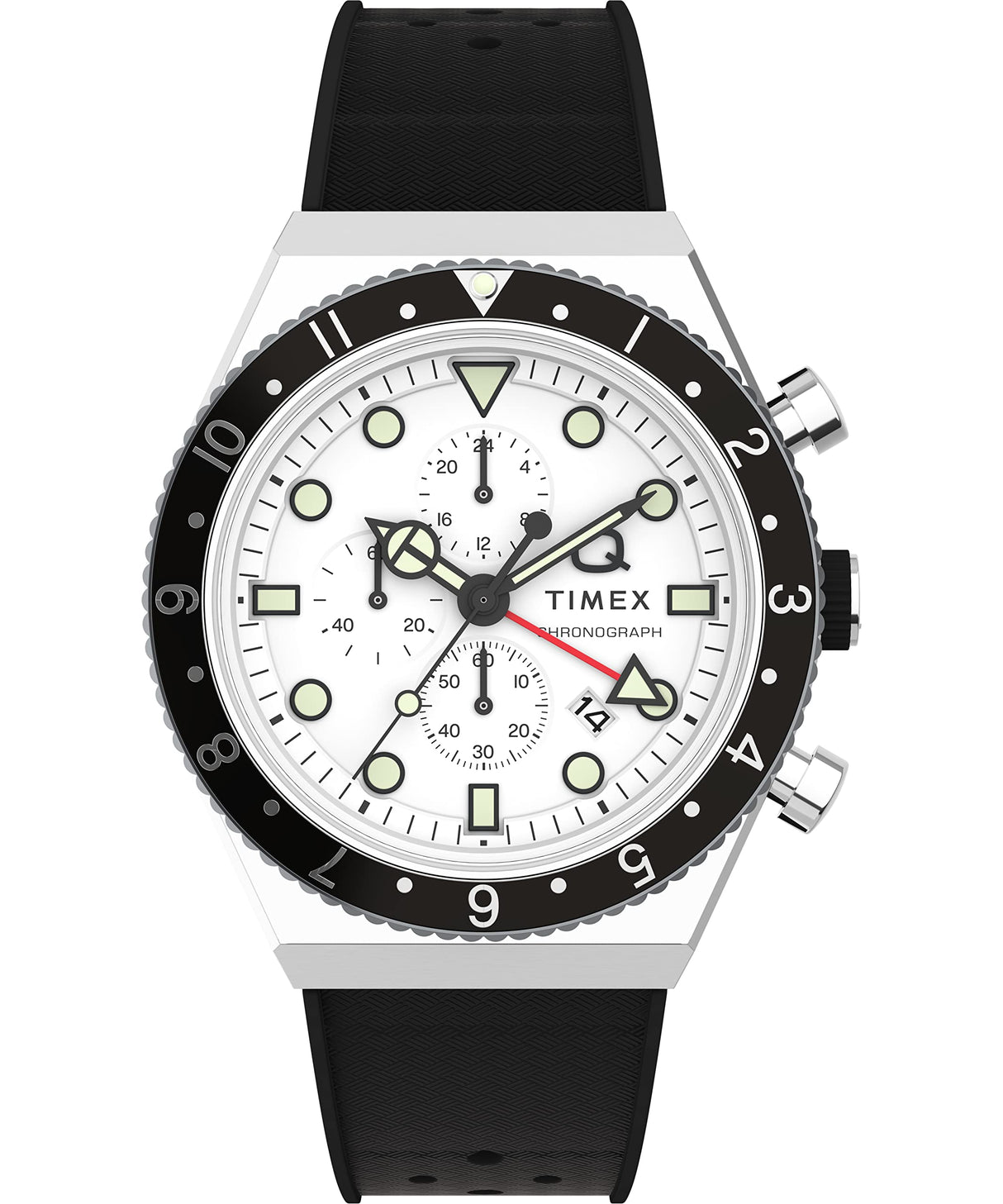 Timex Reloj Cronógrafo para Hombre de Cuarzo con Correa en Caucho TW2V70100