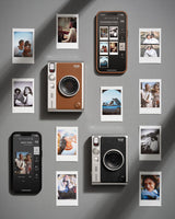 instax Mini EVO marrón. Cámara e Impresora con Pantalla LCD de 2,7 Pulgadas, 10 Efectos de Lente y 10 Efectos de película