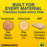 Punta Black Shark Pro Forstner Volumen de suministro: 10 uds. Casete con Ø 15-20-25-26-30-35-40-45-50-55 mm.