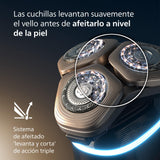 Philips i9000 Prestige Ultra, Afeitadora Eléctrica Hombre, Máquina de Afeitar Barba en Seco y Mojado, Tecnología SkinIQ Pro, Base de Carga, Recargable, Estuche Premium, Centro de limpieza, XP9405/31