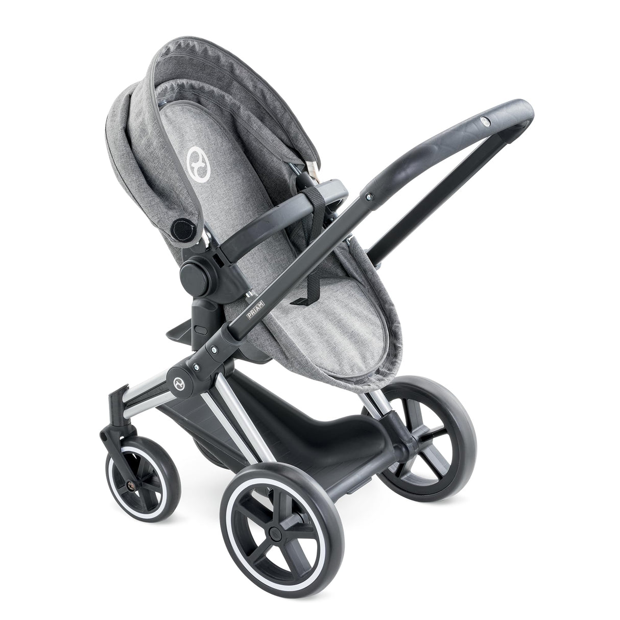 Smoby Cybex - Cochecito para Muñecos, en Color Gris, para Niños a Partir de 3 Años - 37 x 21,5 x 61,5 cm