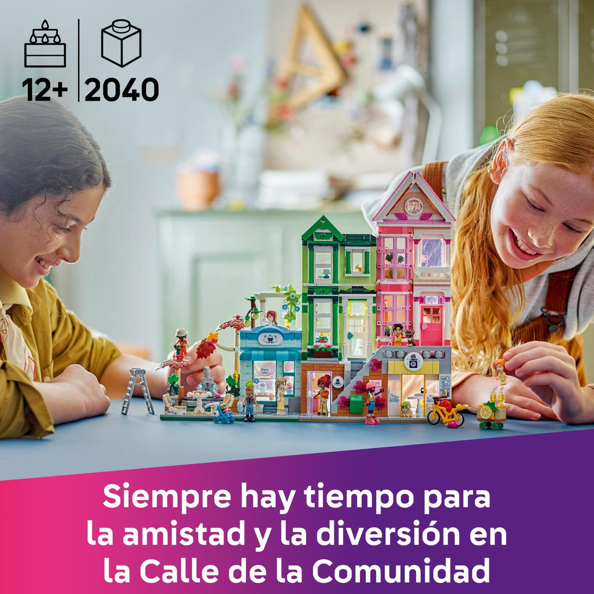 LEGO Friends Apartamentos y Tiendas de Heartlake City, Tienda de Juguete, Casa y Estudio de Cerámica, Regalo para Niñas de 12 Años o Más y Adolescentes, 3 Figuras de Gatos y 9 Mini Muñecos 42670