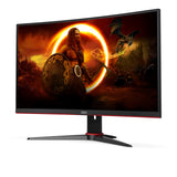 AOC Gaming C27G2E - 27 Pulgadas Gaming Monitor, 27 pulgada FHD Curvo , 165 Hz, Soporte fijo