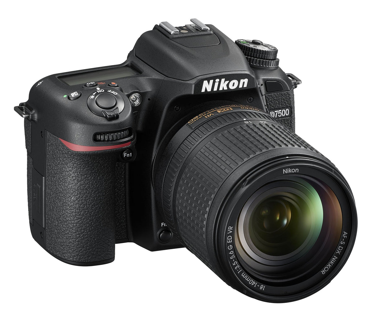 Nikkon D7500 - Cámara réflex digital de 20.9 Mp (pantalla LCD 3.2", 4K/UHD, SnapBridge, Bluetooth, Wifi) color negro - kit con objetivo AF-S DX 18-140 mm f/3.5-5.6G ED VR