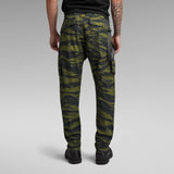 G-STAR Para Hombre Pantalones 3D Regular Tapered Cargo 2.0, Multicolor (Shadow Olive 2L Tiger Camo D24308-D386-G393), 36W / 34L