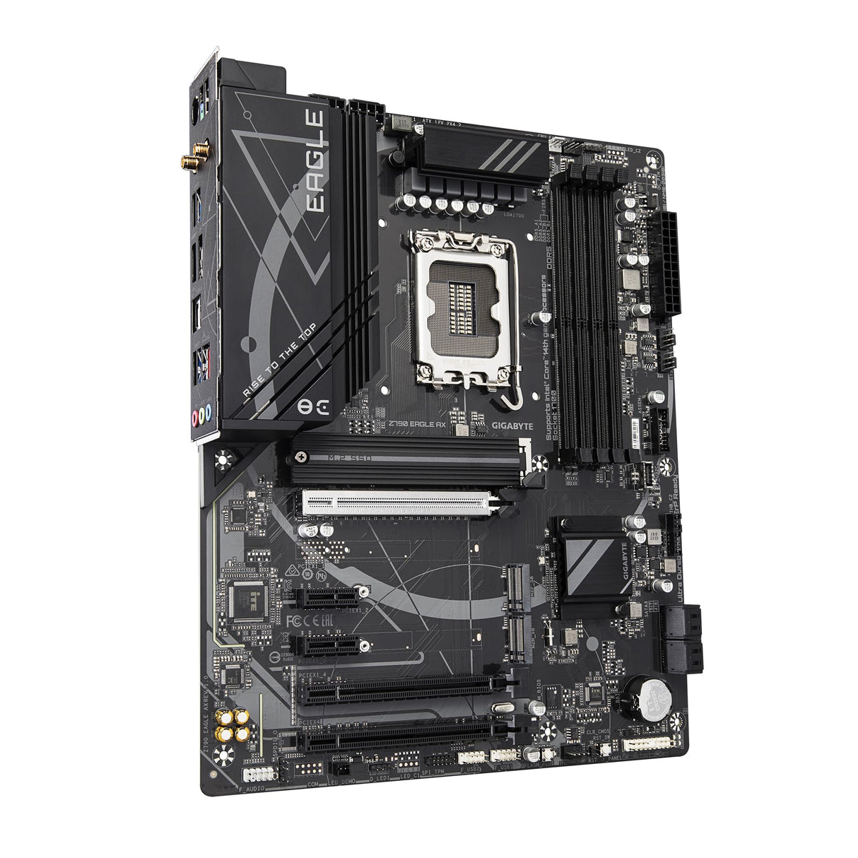GIGABYTE Z790 Eagle AX Placa Base - Soporta CPUs Intel Core de 14ª generación, VRM Digital de 12+1+1 Fases, hasta 7600MHz DDR5 (OC), 3xPCIe 4.0 M.2, Wi-Fi 6E, LAN de 2.5GbE, USB 3.2 Gen 2